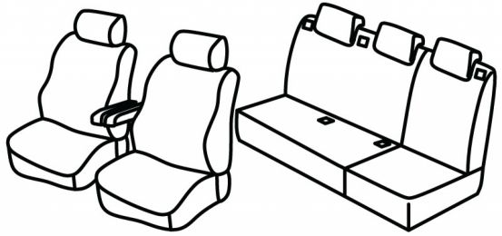 presvlake za sjedala odgovaraju za Citroen Berlingo 1, 1996>2002