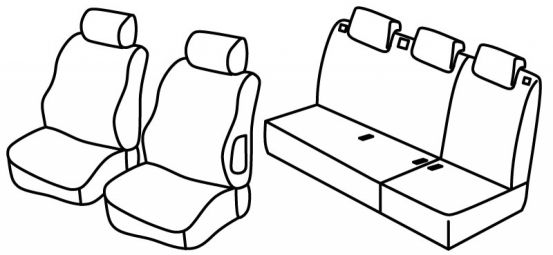 seat covers compatible for Citroën Berlingo 1, 2002>2008
