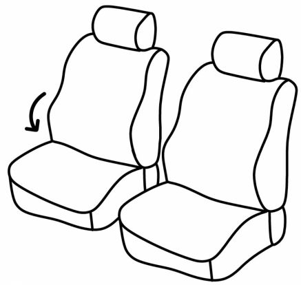 seat covers compatible for Citroën Berlingo 2, 2008>2018 - delivery van - 2 door