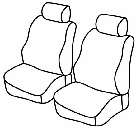 presvlake za sjedala odgovaraju za Citroën Berlingo 2, 2008>2018 - delivery van - 2 vrata
