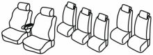 presvlake za sjedala za Citroën Berlingo 2 / Peugeot Partner, 2008>2018