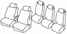 presvlake za sjedala za Citroën Berlingo / Opel Combo, 2018>