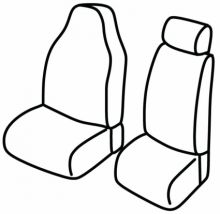 presvlake za sjedala za Citroën Berlingo / Peugeot Partner/Rifter / Opel Combo E / Fiat Doblo, 2018>