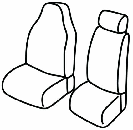 presvlake za sjedala odgovaraju za Citroën Berlingo / Peugeot Partner/Rifter / Opel Combo E / Fiat Doblo, 2018>