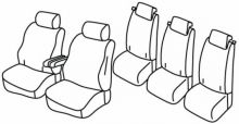 seat covers for Citroën Berlingo 3/ Peugeot Rifter/ Toyota Proace Verso/ Opel Combo, 2018>