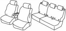 seat covers for Peugeot Rifter/ Partner/ Citroën Berlingo 3/ Opel Combo 5/ Fiat Doblo/ Toyota Proace, 2018>
