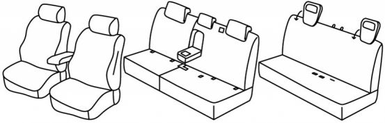 presvlake za sjedala odgovaraju za Citroën C-crosser/ Peugeot 4007/ Mitshubishi Outlander, 2007>2012