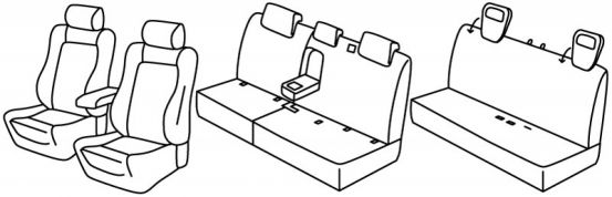 presvlake za sjedala odgovaraju za Citroën C-crosser/ Peugeot 4007/ Mitshubishi Outlander, 2007>2012