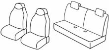seat covers for Peugeot 107/ Toyota Aygo/ Citroën C1, 2012> - facelift