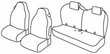 seat covers for Citroën C1 / Toyota Aygo / Peugeot 108, 2014>2022 - 3 door