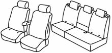 presvlake za sjedala za Citroën C3, 2017> - Aircross - 5 vrata