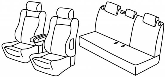 presvlake za sjedala odgovaraju za Citroën C3, 2002>2005 - Exclusive