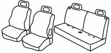 presvlake za sjedala za Citroën C3, 2003>2010 - Pluriel