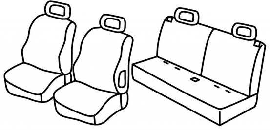 presvlake za sjedala odgovaraju za Citroën C3, 2003>2010 - Pluriel