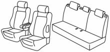 presvlake za sjedala za Citroën C3, 2005>2009 - facelift, Exclusive
