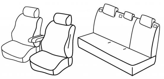 presvlake za sjedala odgovaraju za Citroën C3, 2005>2009 - facelift