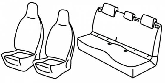 presvlake za sjedala odgovaraju za Citroën C3 / ë-C3, 2024> - Hybrid - 5 vrata