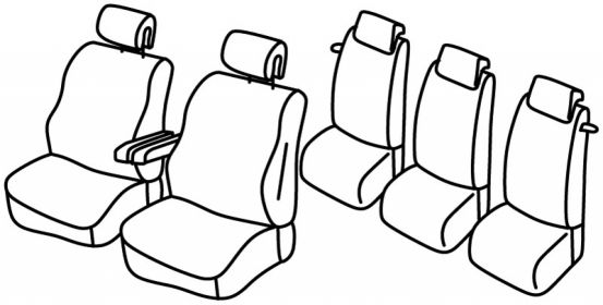 seat covers compatible for Citroën C4 Grand Picasso, 2007>2013 - 5 door