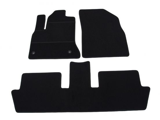 interior textile mats compatible for Citroen C4 Picasso, 2006>2013, 2 rows