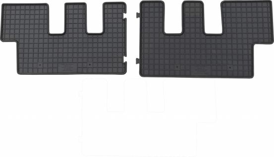 rubber mat compatible for Citroën C4 Picasso 7-seat from 10/2006-08/2013 passenger compartment 2nd seat row 2-piece - ON SALE UNTIL STOCK LASTS