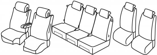 seat covers compatible for Citroën C4 Grand Picasso, 2013>2022 - Space Tourer Exclusive - 5 door