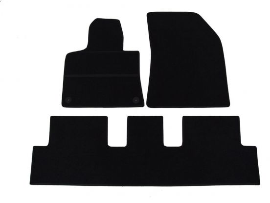 interior textile mats compatible for Citroen C4 Picasso, 2013>2022, 2 rows