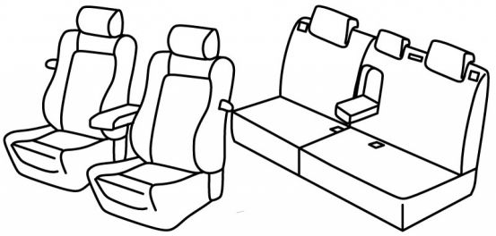 seat covers compatible for Citroën C4, 2004>2010 - VTS - 3 door