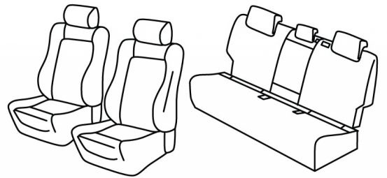 seat covers compatible for Citroën C5 Aircross, 2025> - Mild Hybrid - 5 door