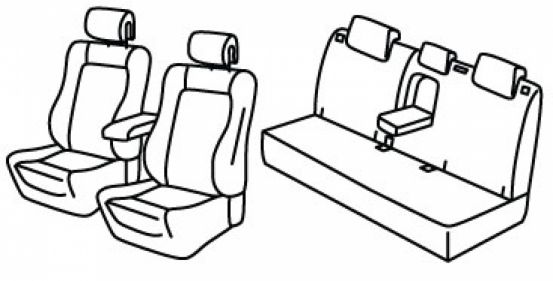presvlake za sjedala odgovaraju za Citroën DS4, 2011>2018 - 5 vrata