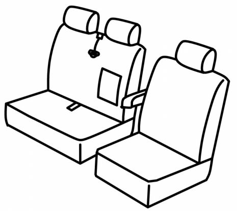 presvlake za sjedala odgovaraju za Citroën Jumper/ Peugeot Boxer/ Fiat Ducato, 2014> - facelift