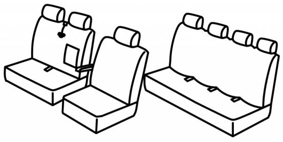 presvlake za sjedala odgovaraju za Citroën Jumper / Peugeot Boxer / Fiat Ducato / Opel Movano, 2021>