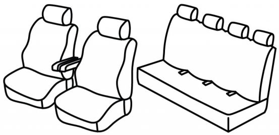 seat covers compatible for Citroën Jumper/ Peugeot Boxer/ Fiat Ducato/ Opel  Movano, 2014>2020, 2021>