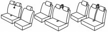 seat covers for Citroën Jumpy / Fiat Scudo, 2007>2016