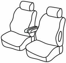 presvlake za sjedala za Peugeot Expert/ Citroën Jumpy 2, 2007>2016
