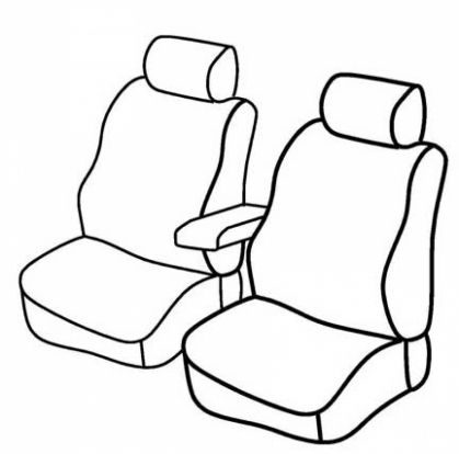 presvlake za sjedala odgovaraju za Citroën Nemo/ Peugeot Bipper/ Fiat