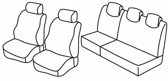 presvlake za sjedala odgovaraju za Citroën Saxo, 1996>2003