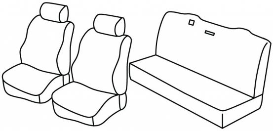 presvlake za sjedala odgovaraju za Citroën Xantia, 1993>2001