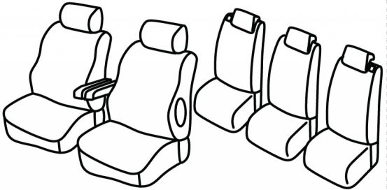 seat covers compatible for Citroën Xsara Picasso, 2000>2012 - 5 door
