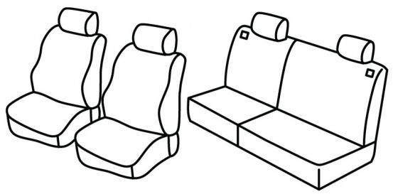 seat covers compatible for Citroën Xsara 1, 1997>2000 - 5 door