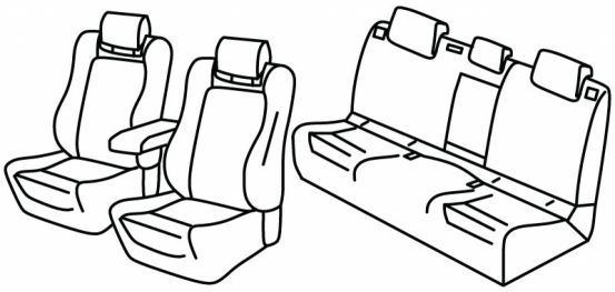 presvlake za sjedala odgovaraju za Cupra Formentor / Leon, 2020> - 5 door