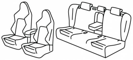 presvlake za sjedala odgovaraju za Cupra Formentor, 2021> - E-Hybrid - 5 door