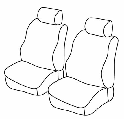 seat covers compatible for Dacia Dokker, 2012>2016