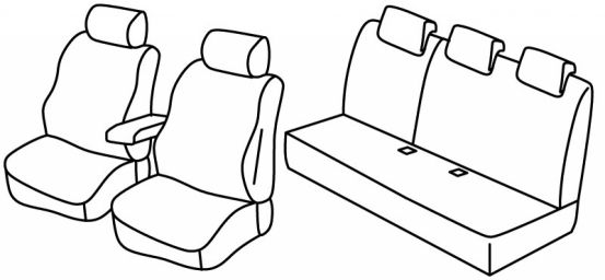 presvlake za sjedala odgovaraju za Dacia Duster, 2018>2024 - Comfort / Essential - 5 vrata