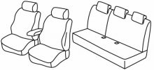 presvlake za sjedala za Dacia Duster, 2018> - Comfort / Essential - 5 vrata