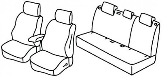 seat covers compatible for Dacia Duster, 2024> - 5 door