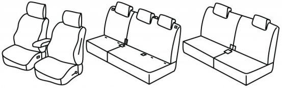 presvlake za sjedala odgovaraju za Dacia Jogger, 2022> - 5 vrata