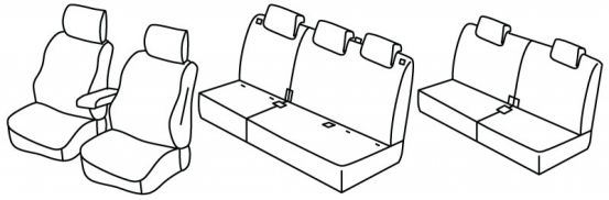 presvlake za sjedala odgovaraju za Dacia Jogger, 2022> - 5 vrata