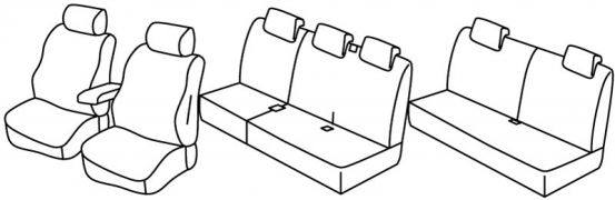 presvlake za sjedala odgovaraju za Dacia Lodgy, 2012>2018 - 5 vrata