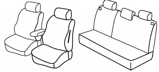 seat covers compatible for Dacia Sandero / Stepway, 2012>2022