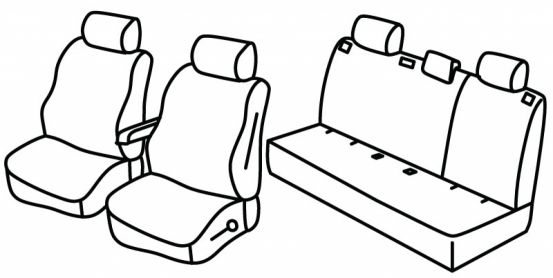 presvlake za sjedala odgovaraju za Dacia Sandero / Stepway, 2021> - - 5 vrata